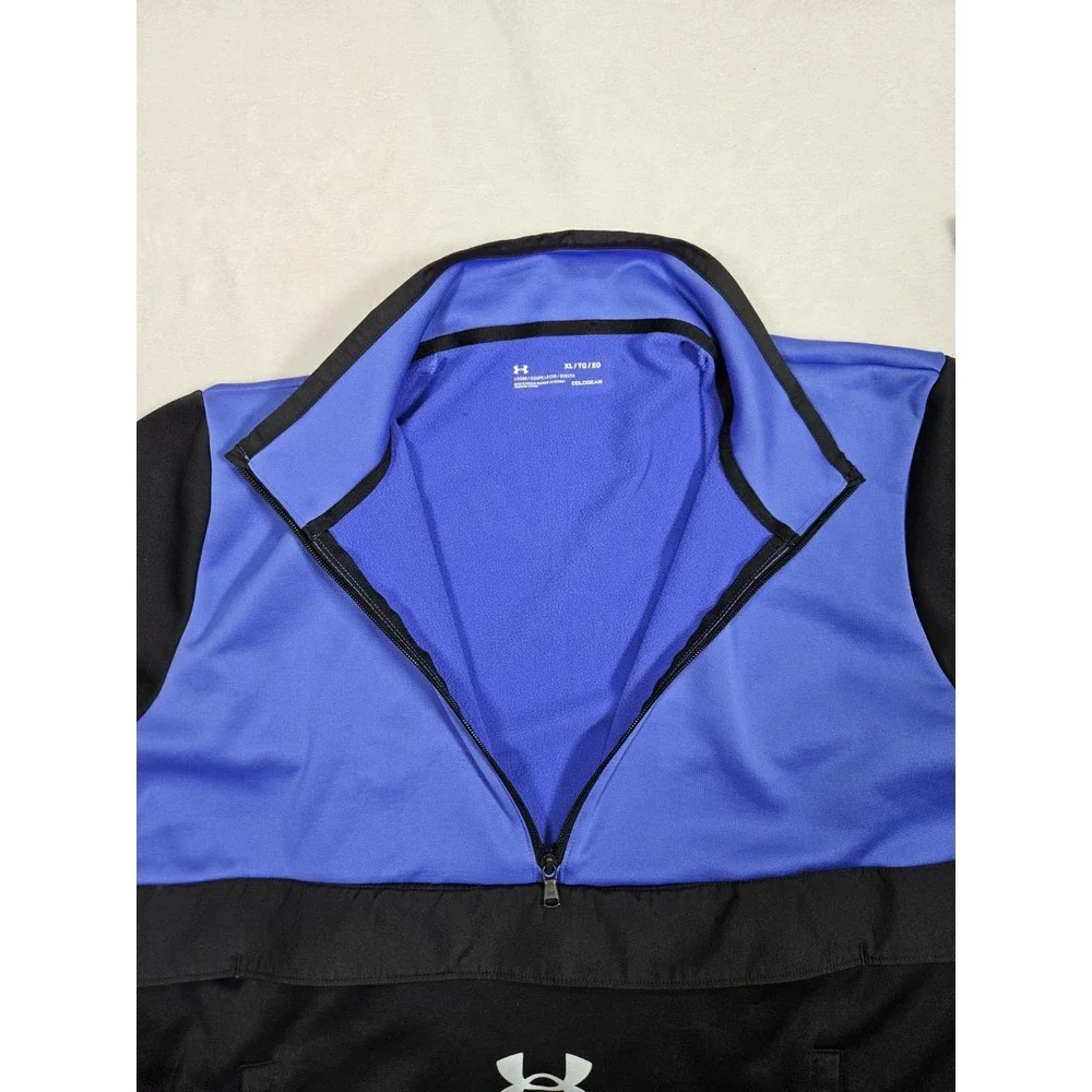 Under Armour Men's Armour Fleece Storm ½ Zip 1357084 Blue/Black Size XL EUC - Picture 8 of 10